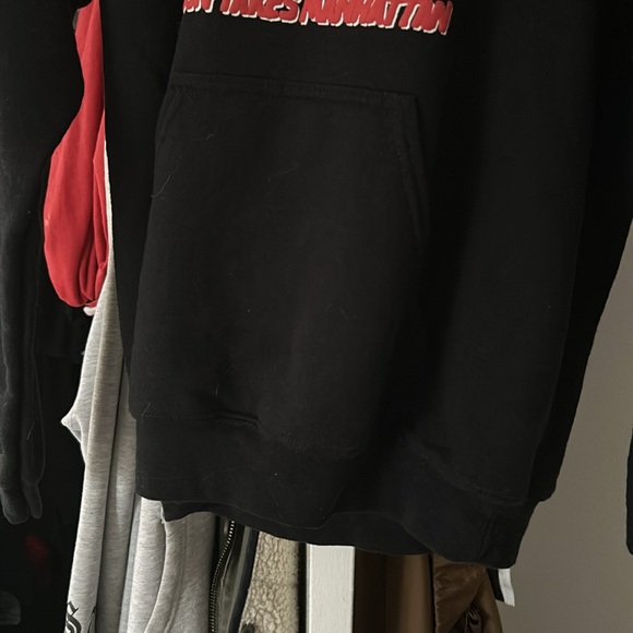 Men’s original Black Friday the 13 sweater embroidered graphic hoodie Sz S new - Picture 4 of 6